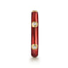 Enamel - 14K Yellow Gold Diamond Split Stackable with Chrome Red Enamel - 0.05 ct