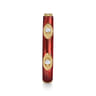 Enamel - 14K Yellow Gold Diamond Split Stackable with Chrome Red Enamel - 0.08 ct
