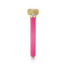 Enamel - 14K Yellow Gold Diamond Split Stackable with Fuchsia Enamel - 0.06 ct