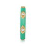 Enamel - 14K Yellow Gold Diamond Split Stackable with Mint Green Enamel - 0.08 ct
