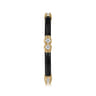 Enamel - 14K Yellow Gold Diamond Station Stackable with Black Enamel - 0.13 ct