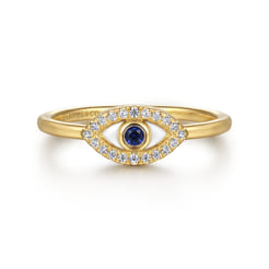 Enamel---14K-Yellow-Gold-Diamond-and-Blue-Sapphire-Evil-Eye-Stackable-with-White-Enamel1