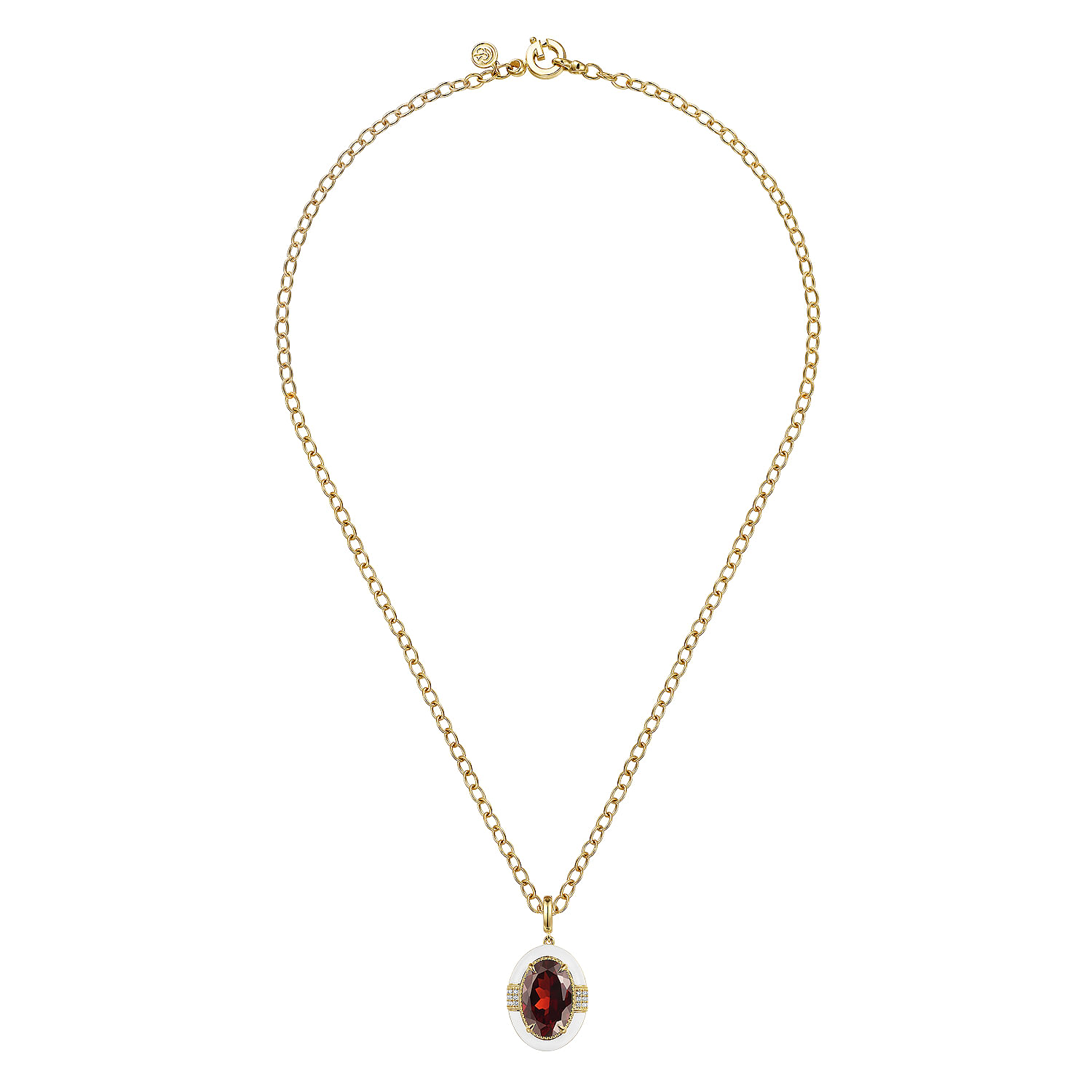 Shop Garnet Necklaces | Gold January Birthstone Necklaces | Gabriel & Co.