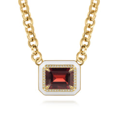 Enamel---14K-Yellow-Gold-Diamond-and-Garnet-Necklace-With-Flower-Pattern-J-Back-and-White-Enamel1