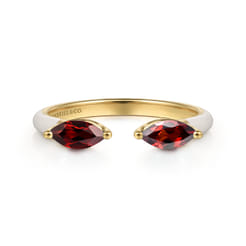Enamel---14K-Yellow-Gold-Garnet-Open-Stackable-with-White-Enamel1