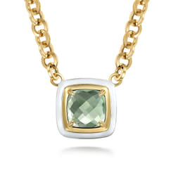 Enamel---14K-Yellow-Gold-Green-Amethyst-Necklace-With-Flower-Pattern-J-Back-and-White-Enamel1