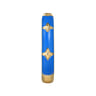Enamel - 14K Yellow Gold Star Split Stackable with Blue Enamel