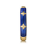 Enamel - 14K Yellow Gold Star Split Stackable with Chrome Blue Enamel