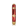 Enamel - 14K Yellow Gold Star Split Stackable with Chrome Red Enamel