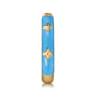 Enamel - 14K Yellow Gold Star Split Stackable with Dusk Blue Enamel