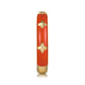 Enamel - 14K Yellow Gold Star Split Stackable with Orange Enamel