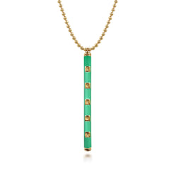 Enamel---14K-Yellow-Gold-Vertical-Bar-Necklace-with-Mint-Green-Enamel1
