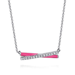 Enamel---925-Sterling-Silver-White-Sapphire-Criss-Cross-Bar-Necklace-with-Fuchsia-Enamel1