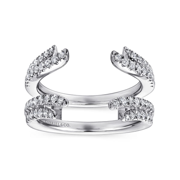 14K White Gold Diamond Ring Enhancer @ $3650. Shop Jewelry | Gabriel & Co.