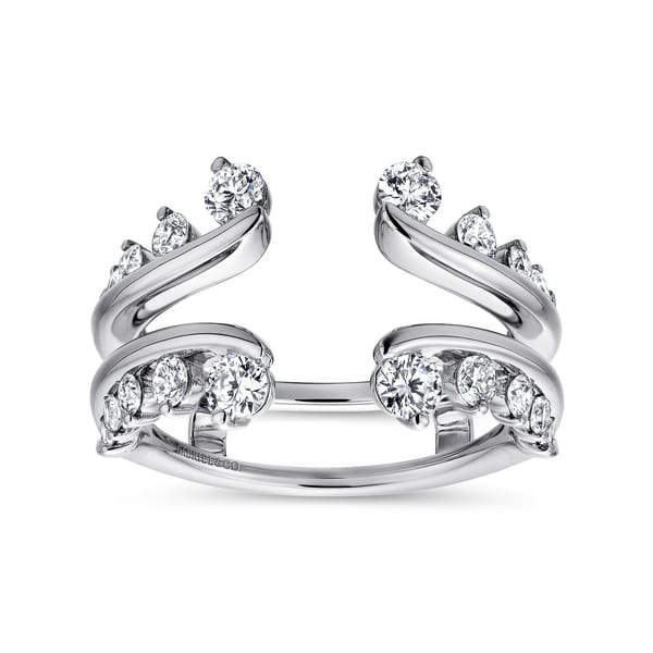 14K White Gold Diamond Ring Enhancer @ $3600. Shop Jewelry | Gabriel & Co.