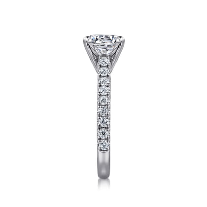 Erica - 14K White Gold Round Diamond Engagement Ring