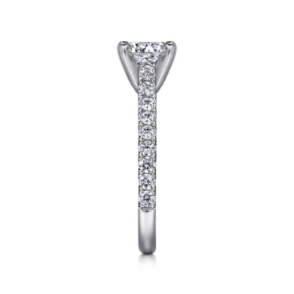 Erica - 14K White Gold Round Diamond Engagement Ring