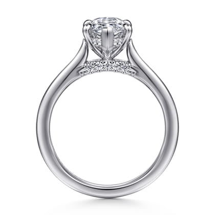 Ericka - 14K White Gold Marquise Shape Diamond Engagement Ring