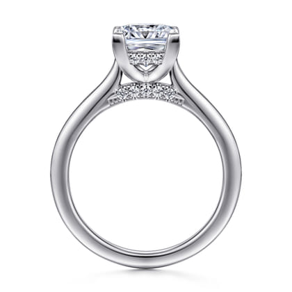 Ericka - 14K White Gold Princess Cut Diamond Engagement Ring