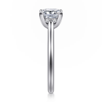 Ericka - 14K White Gold Princess Cut Diamond Engagement Ring