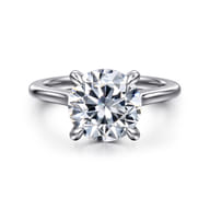 Ericka - 14K White Gold Round Diamond Engagement Ring