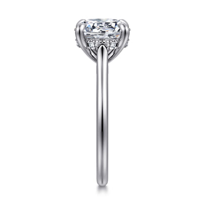 Ericka - 14K White Gold Round Diamond Engagement Ring