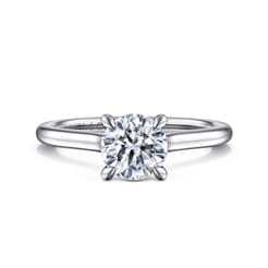 Ericka - 14K White Gold Round Diamond Engagement Ring