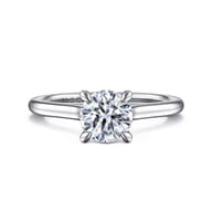 Ericka - 14K White Gold Round Diamond Engagement Ring