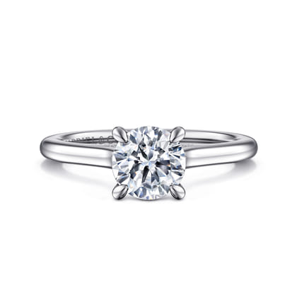 Ericka - 14K White Gold Round Diamond Engagement Ring