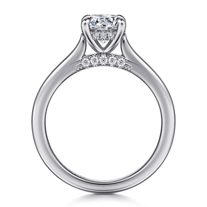 Ericka - 14K White Gold Round Diamond Engagement Ring
