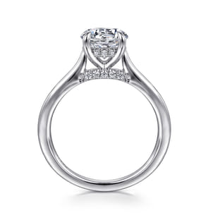 Ericka - 14K White Gold Round Diamond Engagement Ring