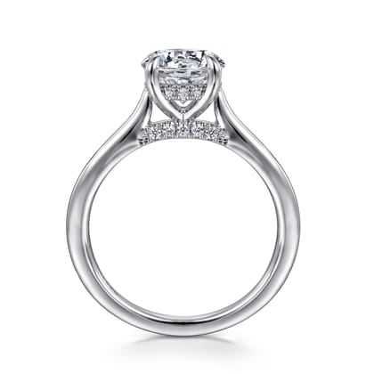 Ericka - 14K White Gold Round Diamond Engagement Ring