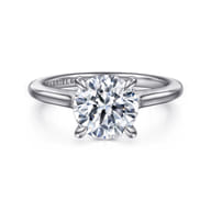 Ericka - 14K White Gold Round Diamond Engagement Ring