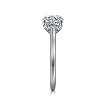 Ericka - 14K White Gold Round Solitaire Diamond Engagement Ring