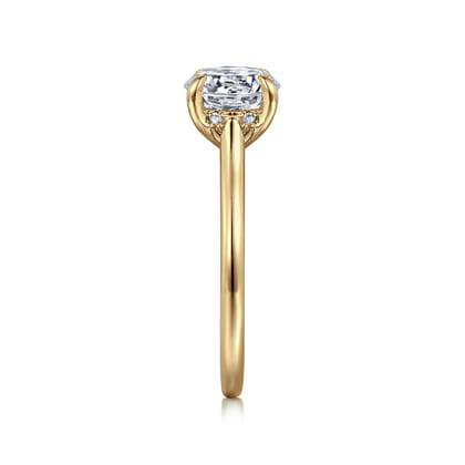 Ericka - 14K Yellow Gold Round Diamond Engagement Ring