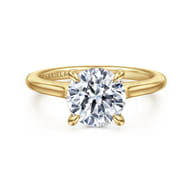 Ericka - 14K Yellow Gold Round Diamond Engagement Ring