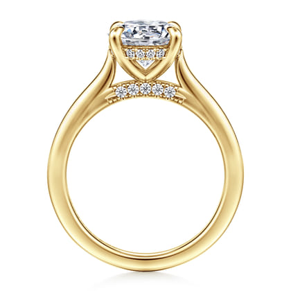 Ericka - 14K Yellow Gold Round Diamond Engagement Ring