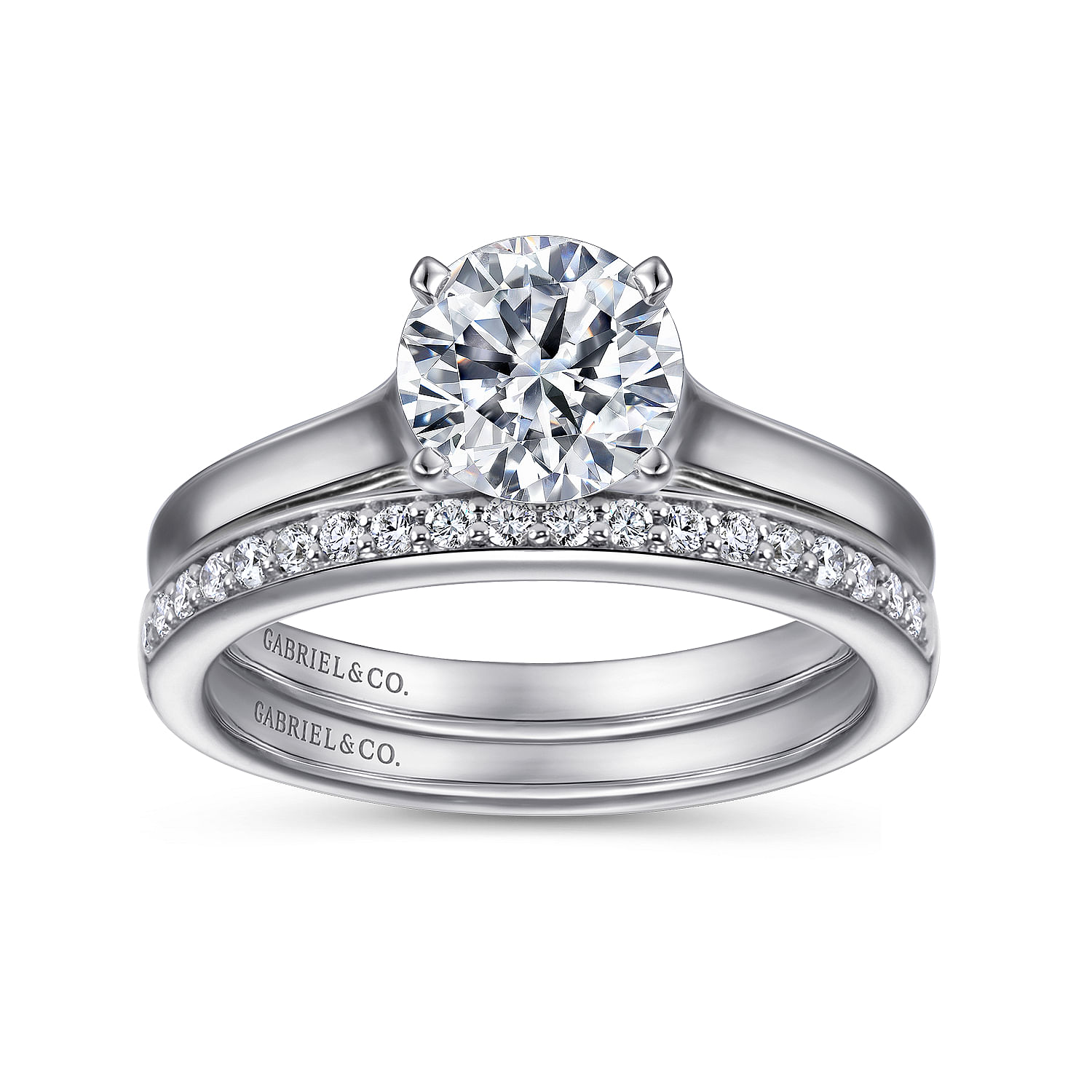 Esme - Platinum Round Diamond Engagement Ring - Shot 4