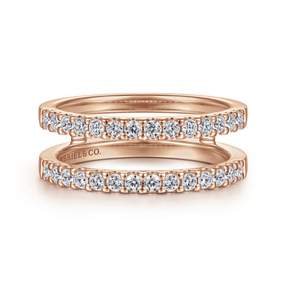Esmeralda - 14K Rose Gold Diamond Ring Enhancer