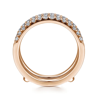 Esmeralda - 14K Rose Gold Diamond Ring Enhancer