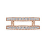 Enhancer Wedding Ring in 14k Rose Gold with Round Natural Diamond at Gabriel & Co.