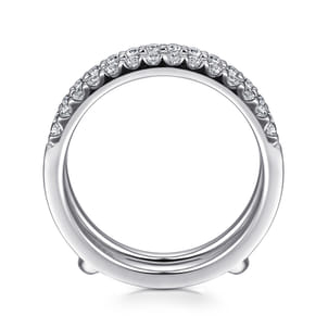 Esmeralda - 14K White Gold Diamond Ring Enhancer