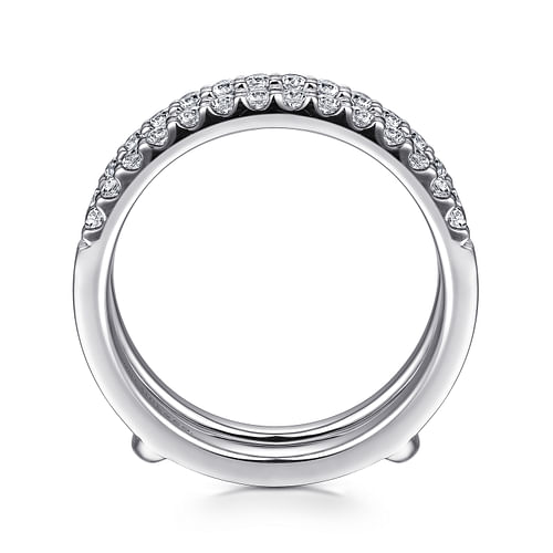 Esmeralda - 14K White Gold Diamond Ring Enhancer - 0.5 ct - Shot 2