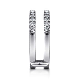 Esmeralda - 14K White Gold Diamond Ring Enhancer