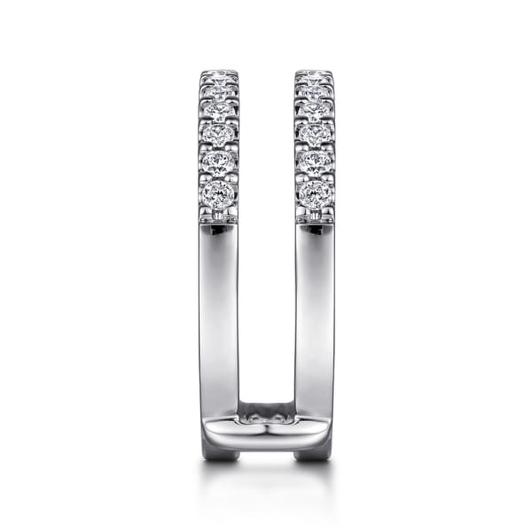 14K White Gold Diamond Ring Enhancer @ $2825. Shop Jewelry | Gabriel & Co.