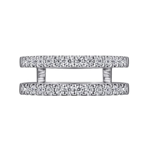 Esmeralda - 14K White Gold Diamond Ring Enhancer