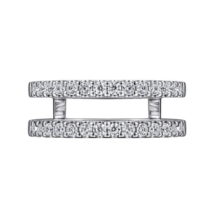 Esmeralda - 14K White Gold Diamond Ring Enhancer