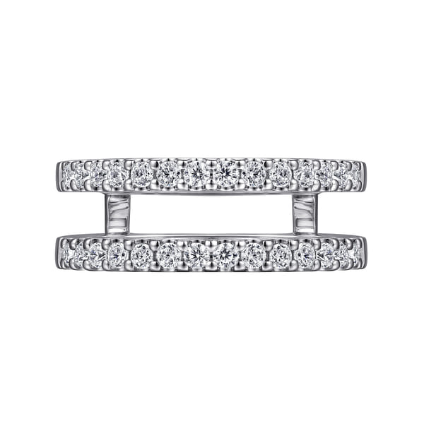 14K White Gold Diamond Ring Enhancer @ $2825. Shop Jewelry | Gabriel & Co.
