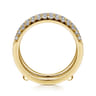 Enhancer Wedding Ring in 14k Yellow Gold with Round Natural Diamond at Gabriel & Co.