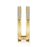 Enhancer Wedding Ring in 14k Yellow Gold with Round Natural Diamond at Gabriel & Co.